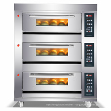 Deck Oven/Digital control Panel/3 Deck 6 Trays Gas Deck Oven/Commercial Kitchen Equipment